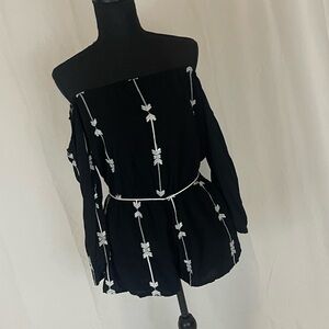 Black & White Romper